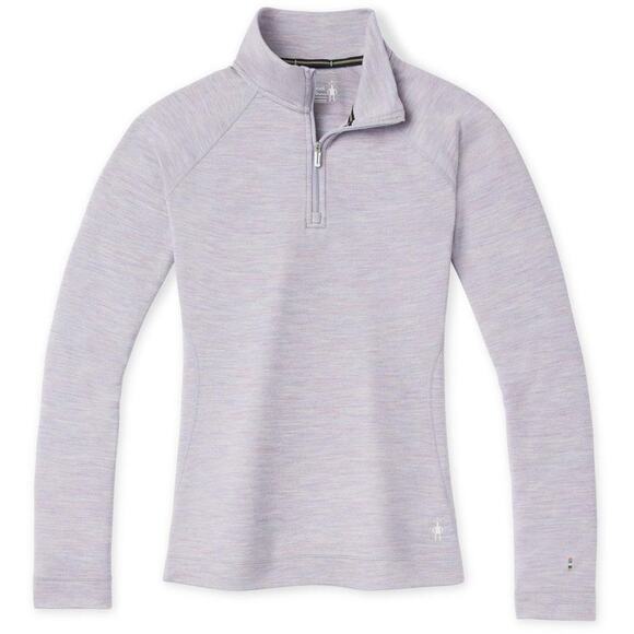 Smartwool Womens Merino 250 Base Layer 1/4 Zip Purple Eclipse Heather Large - Picture 1 of 12